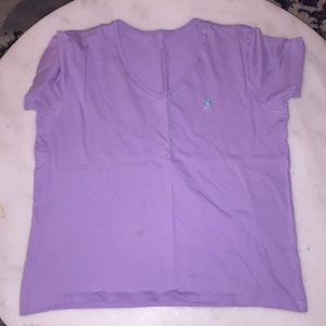 Light purple medium polo by Ralph Lauren v neck